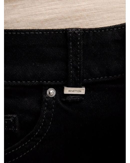Benetton Flared Jeans in het Black