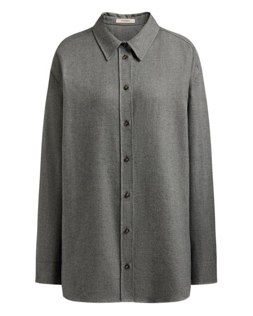 12 STOREEZ Gray Button-Up Shirt