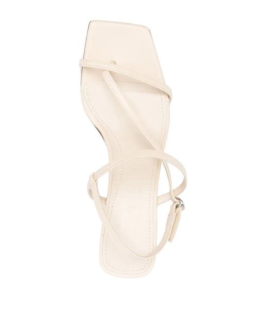 Aeyde White 70Mm Leather Sandals