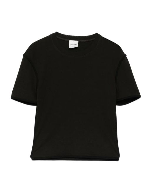 Nanushka Sabelle Top Met Korte Mouwen in het Black