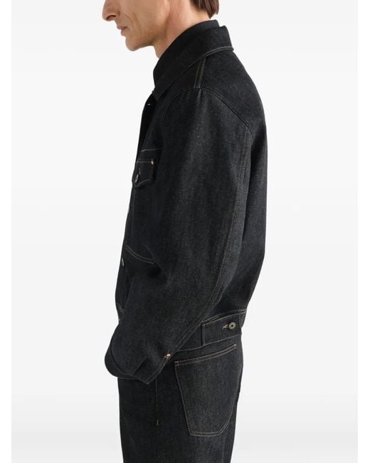 Lemaire Black Trucker Jacket for men