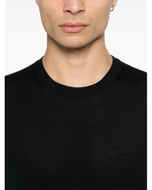 Tom Ford Black Fine-Knit Sweater for men