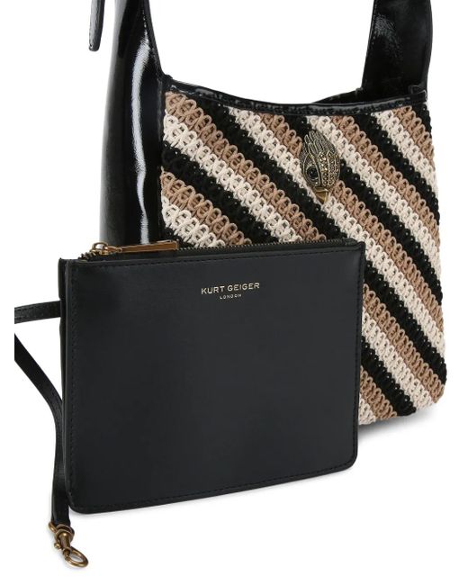 Bolso hobo Bond pequeño Kurt Geiger de color Black