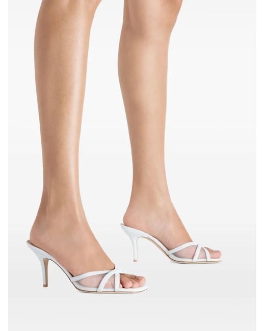 Malone Souliers White Perla Sandals