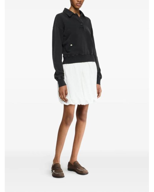 J.W. Anderson Black Cotton Polo Top