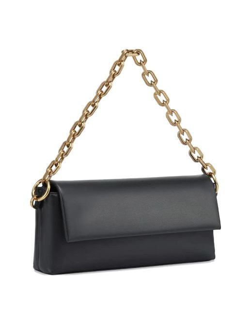 POTAMY White Medium Laconic Shoulder Bag
