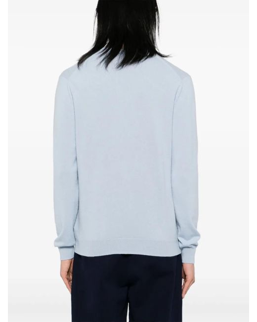 N.Peal Cashmere Blue Burlington Jumper for men
