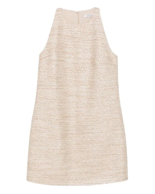 Dorothee Schumacher Natural Halterneck Tweed Dress