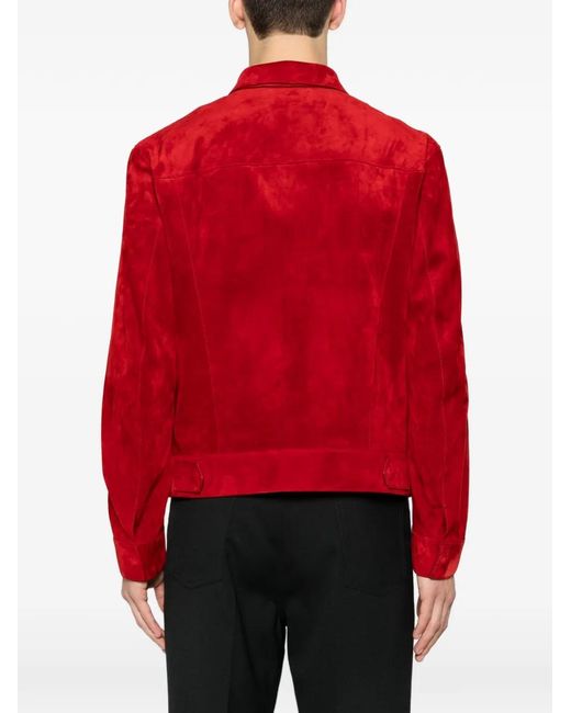 Tom Ford Western Jacke Mit Aufgesetzten Taschen in Red für Herren
