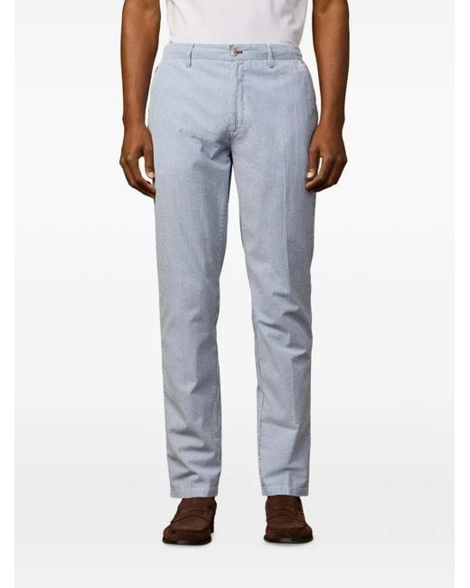 Hackett Blue Stripe-Pattern Trousers for men