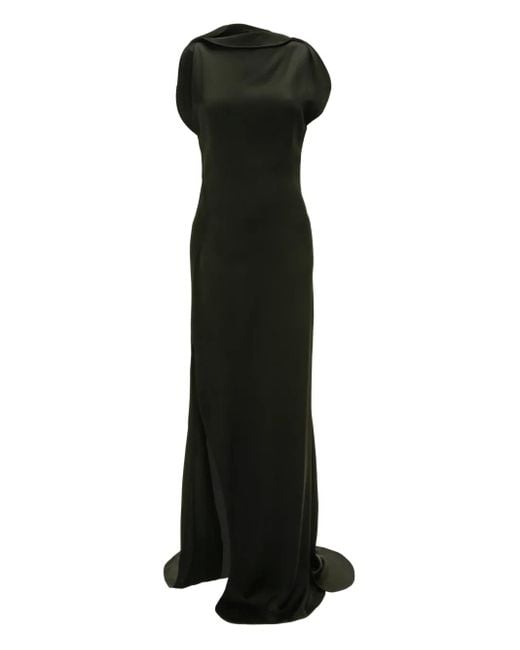 Victoria Beckham Black Split Side Dress
