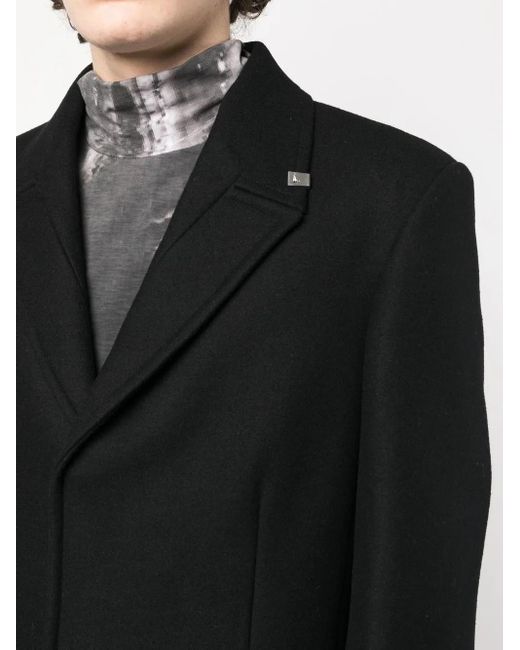 1017 ALYX 9SM Black Single-Breasted Coat for men
