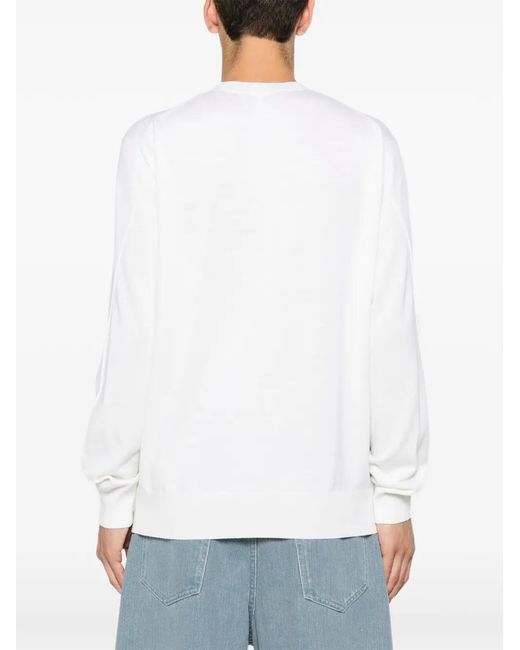 Givenchy Pullover Mit Logo-Patch in White für Herren