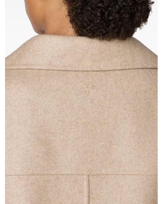 Tod's Natural Hooded Trimmed Jacket