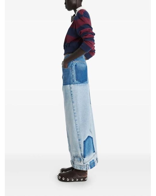 A.W.A.K.E. MODE Blue Mirror Effect Skirt
