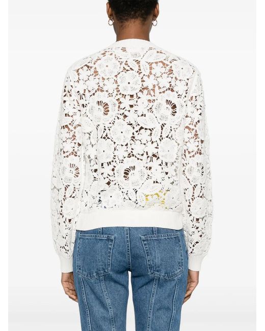 P.A.R.O.S.H. White Copper Cardigan