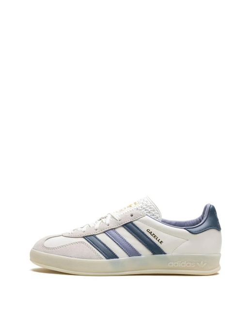 Adidas Blue Gazelle Leather Sneakers for men