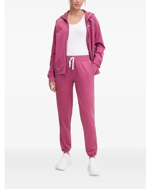 Under Armour Pink Logo-Print Tracksuit