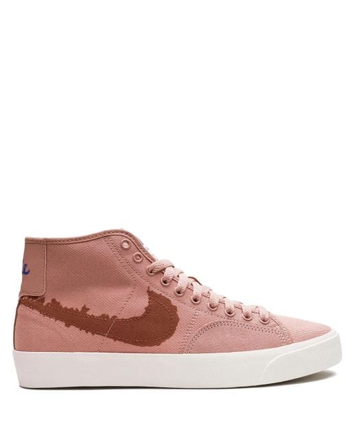 Nike Pink Sb Blazer Court Mid "Rose Whisper" Sneakers for men