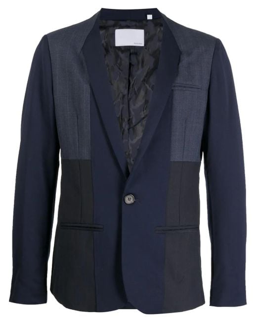 Private Stock Blue The Martel Single-Breasted Blazer for men