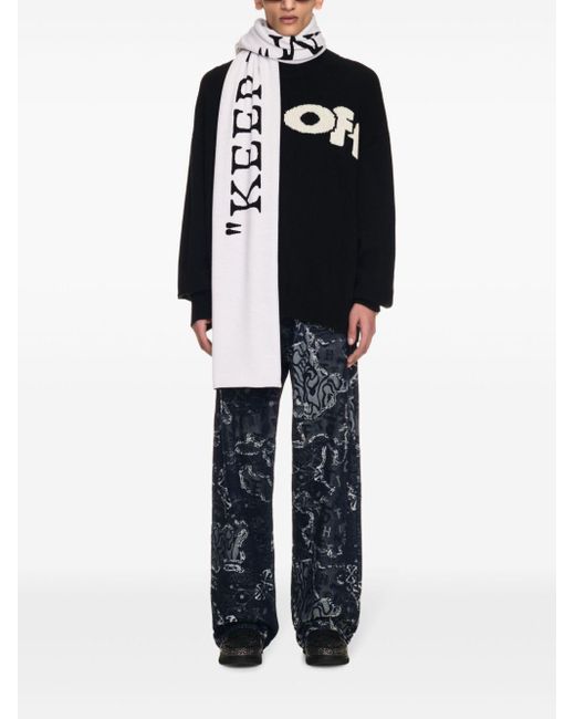 Off-White c/o Virgil Abloh Black Keep Warm Scarf for men