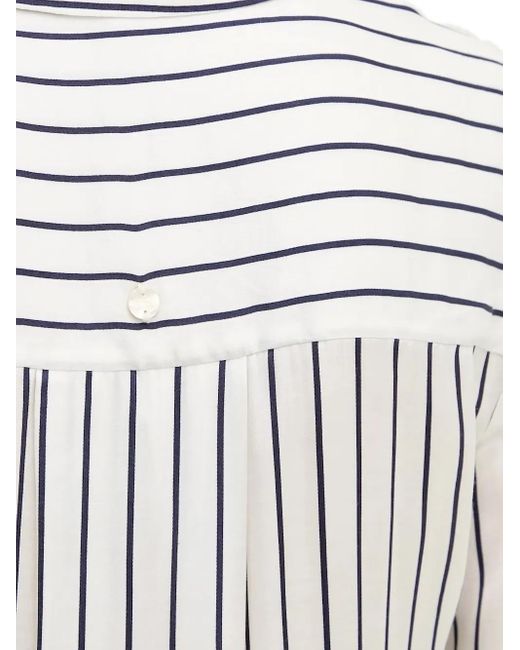 Camicia A Righe di Pedro Del Hierro Madrid in White
