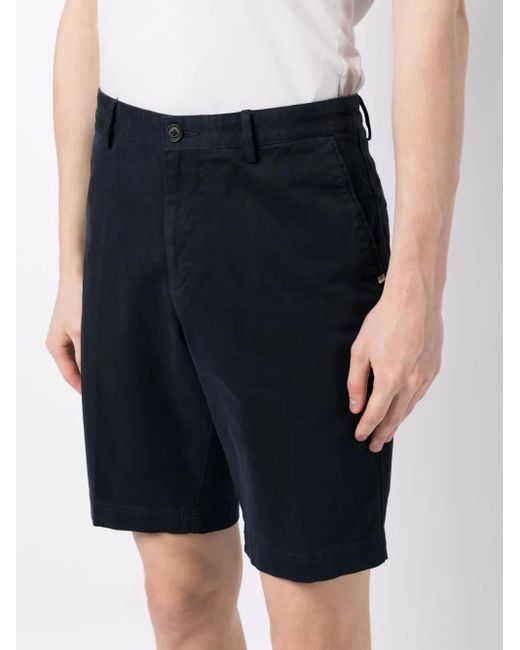 Boss Blue Logo-Patch Shorts for men