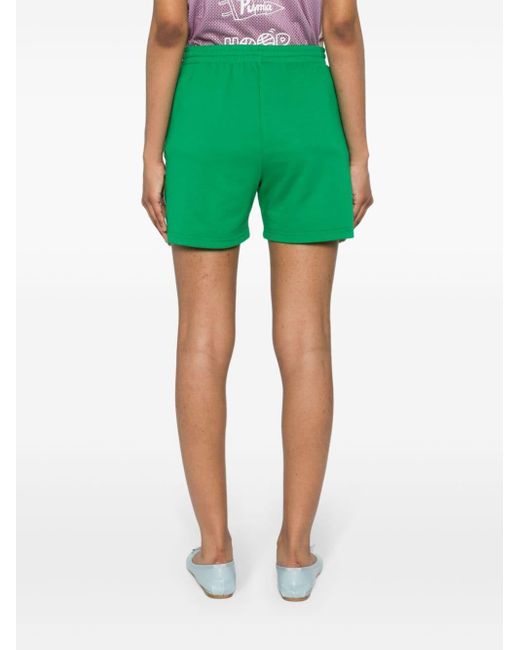 P.A.R.O.S.H. Striped Jersey Shorts in het Green
