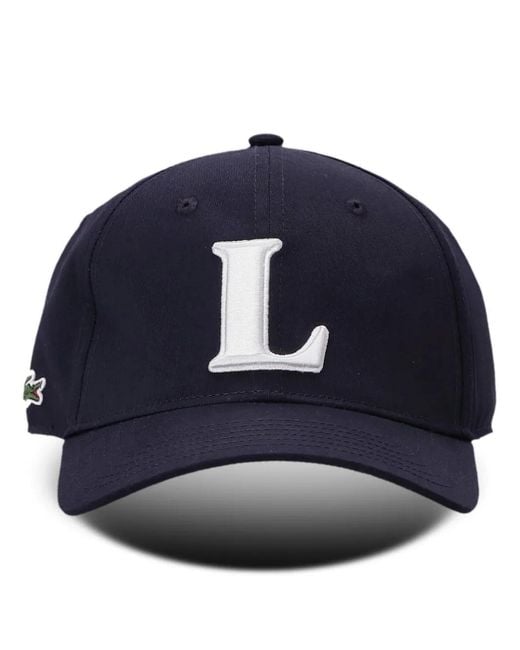 Lacoste Blue Logo-Embroidered Baseball Cap for men