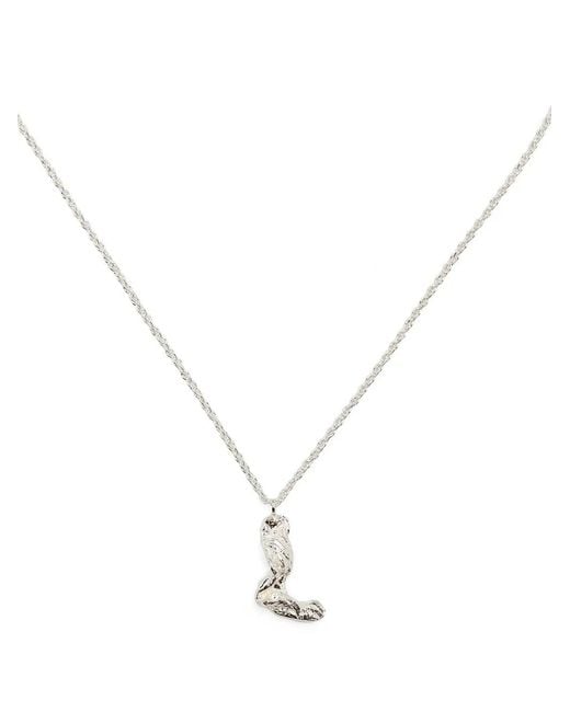 Loveness Lee Metallic L Alphabet Necklace