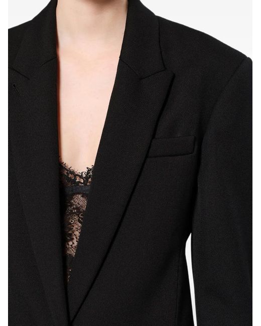 Isabel Marant Black Pomili Tailored Whipcord Wool Jacket