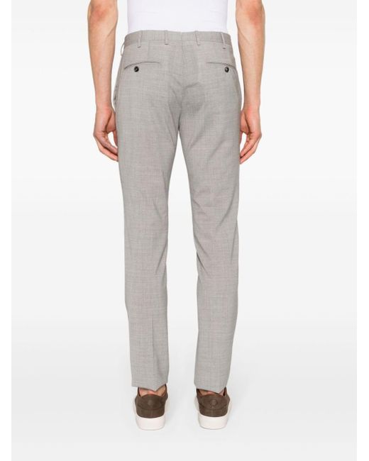 Pantalones pitillo lisos PT Torino de hombre de color Gray