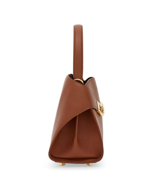 Ferragamo Brown Hug Soft Bicolor Handbag (Xs)