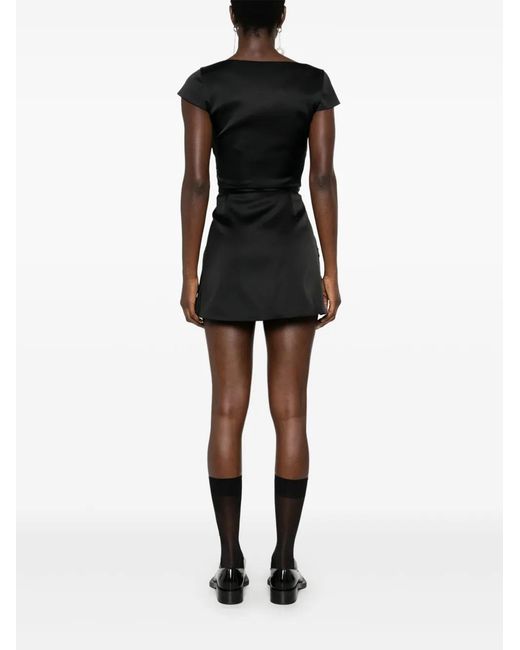 Viktor & Rolf Black Sweetheart Pleat-Detailing Bodysuit