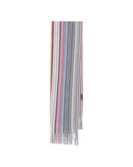 Sciarpa Con Frange di Missoni in White