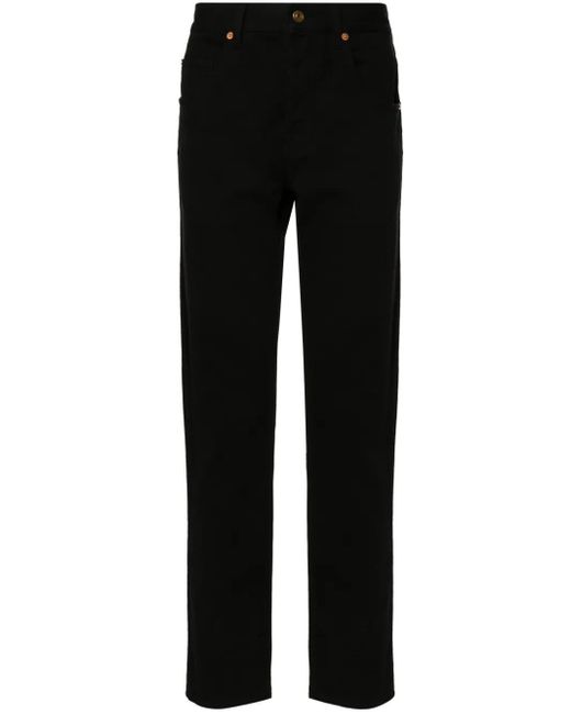 Gucci Black Horsebit Detail Tapered-Leg Jeans for men