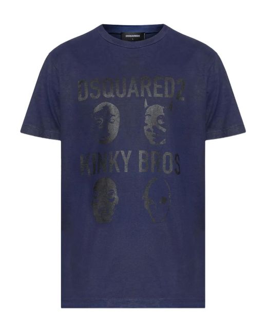 DSquared² Klassisches T-Shirt in Blue für Herren