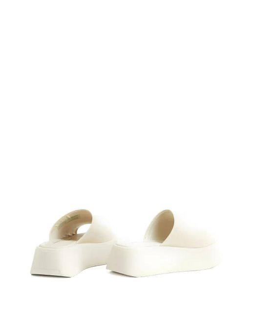 Vagabond White Courtney Platform Open-Toe Sandals