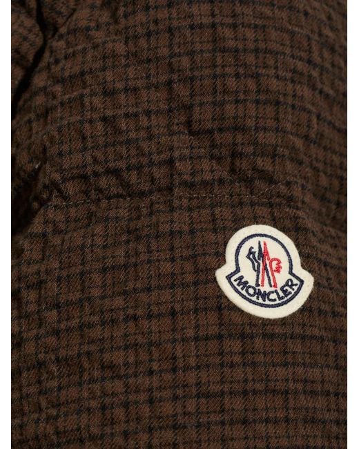 Moncler Brown Oronte Check-Pattern Jacket for men