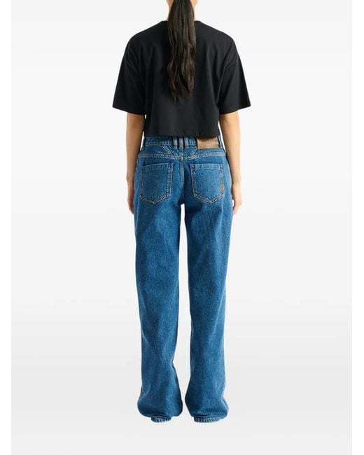 Balmain Black Paris Embroidered T-Shirt
