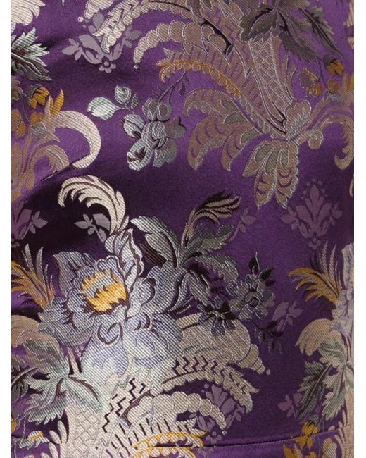 Ralph Lauren Purple Floral Print Dress
