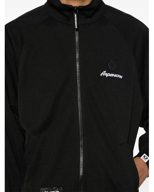 Aape By A Bathing Ape Black Aapenow Track Jacket for men