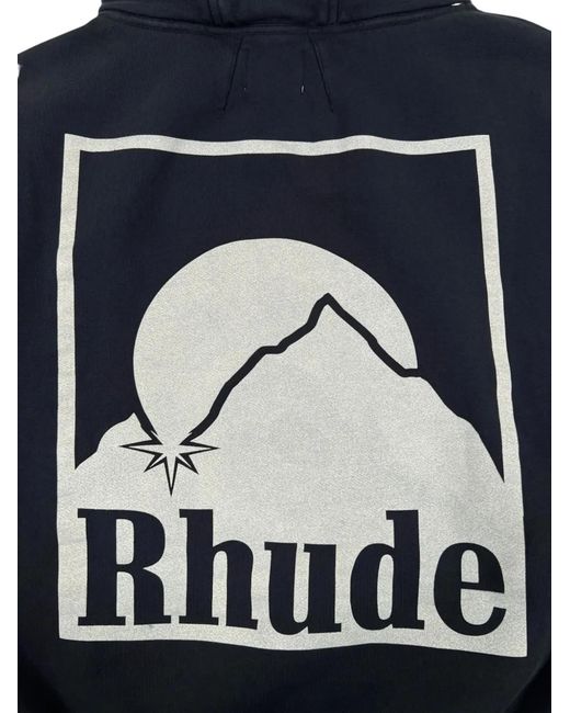 Rhude Blue Moonlight Badge Hood for men