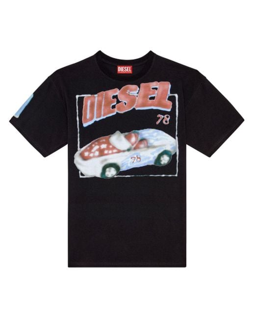 DIESEL T-Boxt-Q17 T-Shirt mit Logo-Print in Black für Herren