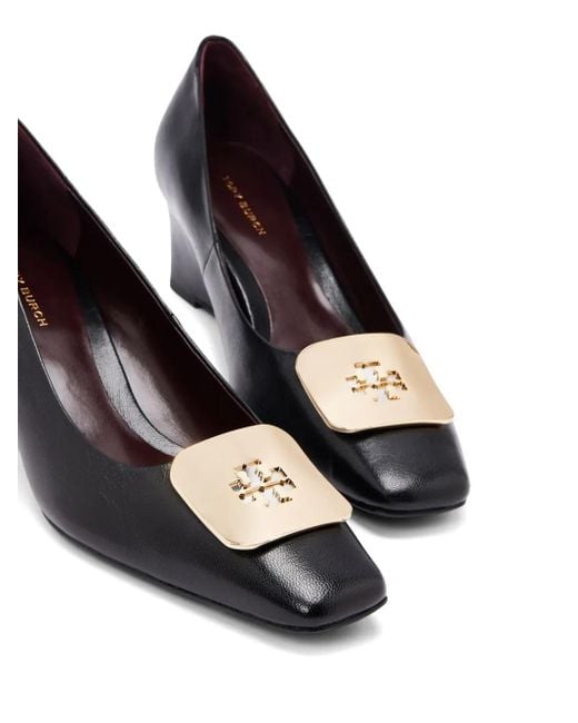 Tory Burch Black Georgia Wedge 55 Mm (Perfect) High Heels