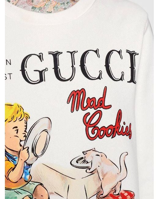 Gucci Mad Cookies Sweatshirt in White Lyst