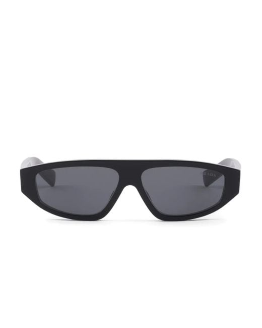 Prada Sonnenbrille Mit Eckigem Gestell in Black für Herren