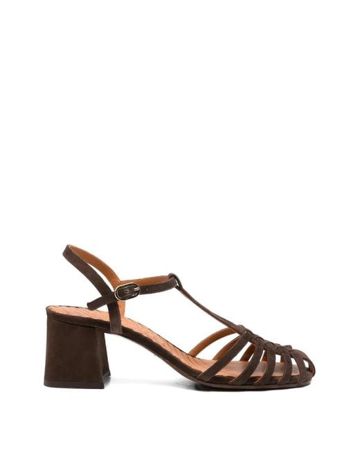 Chie Mihara Brown Mustel Caged Sandals