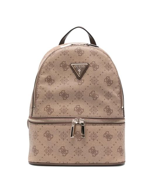 Guess Natural Silia Monogram-Pattern Backpack