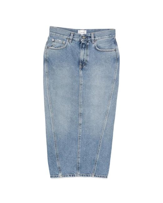 Haikure Blue Rick Panel Skirt